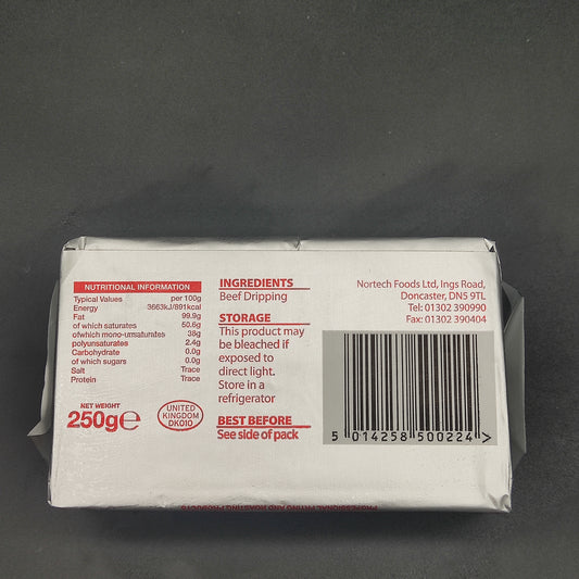 250g Grass Fed Beef Fat (dripping)