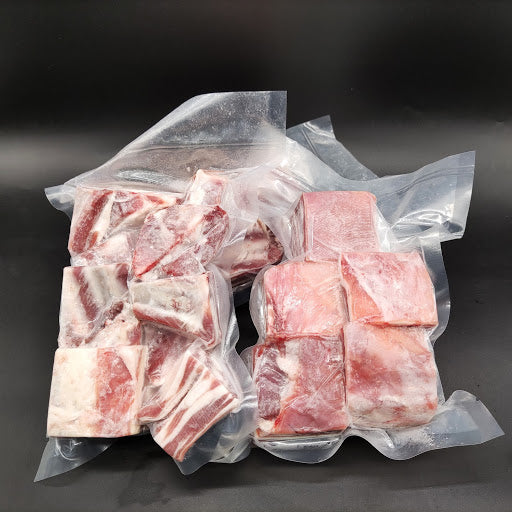 500g NZ Pure South Lamb Belly 紐西蘭 羊腩粒 有皮有骨