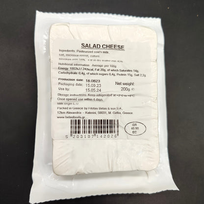 200g Belas Greek Cow Milk Salad Cheese BBD: 2026.09.26