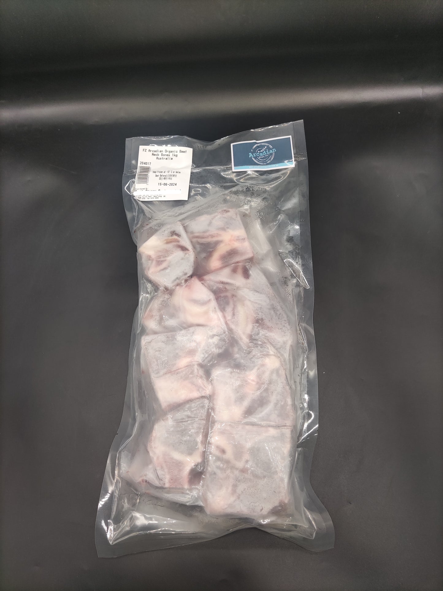 1kg Australia Arcadian Organic Beef Bones for Soup 澳洲 有機 無激素 草飼 牛頸骨 (湯骨)